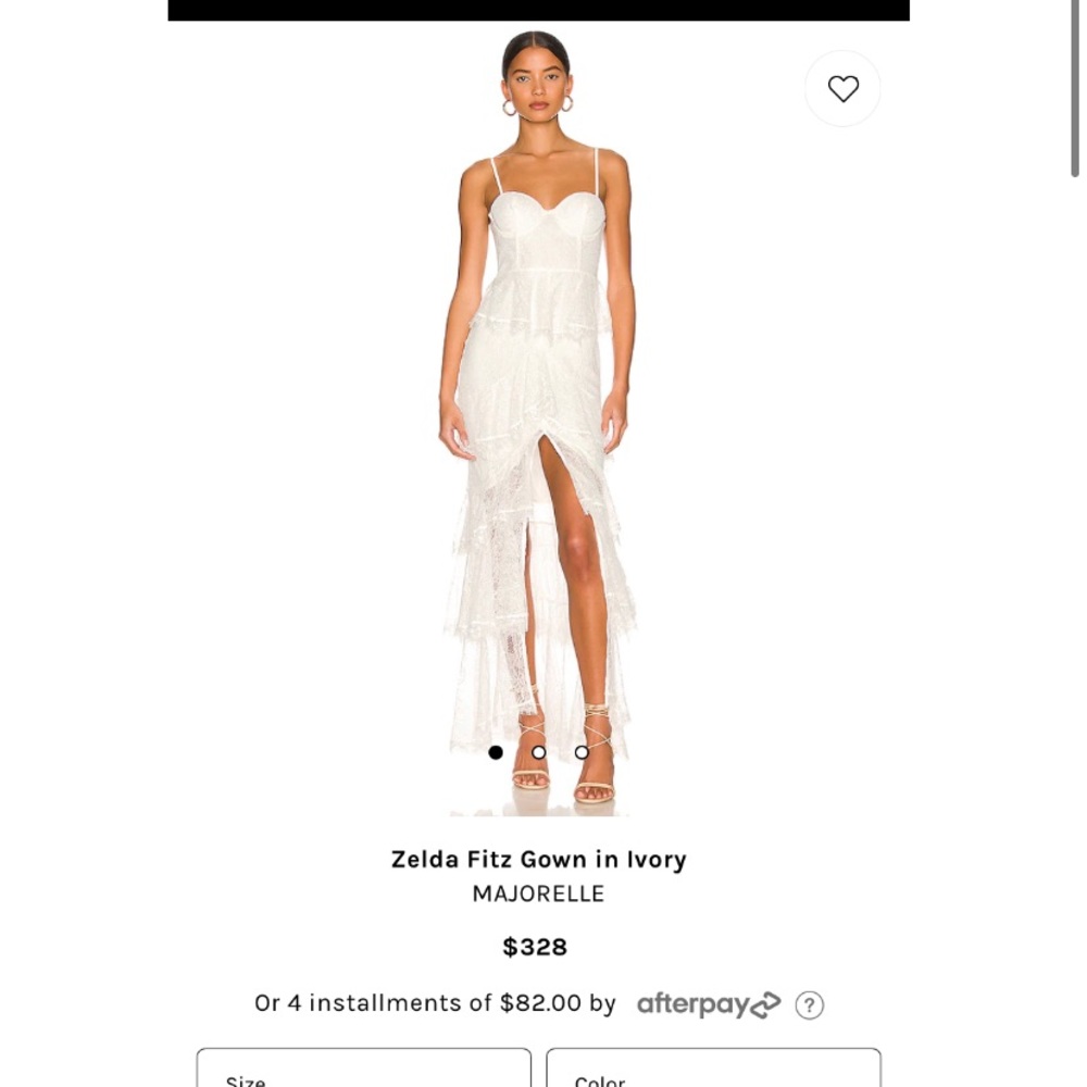 Small Revolve Zelda Fitz Gown in Ivory